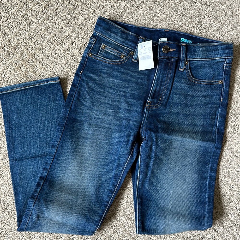 Crewcuts J. Crew Boys Runaround Skinny Jean Ollie wash NWT size 10